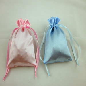 Wholesale High Quality Drawstring Promotional satin jewelry bags