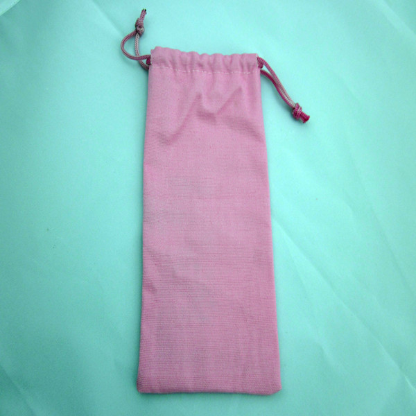 Plain Peach Skin Polyester Cotton Bag