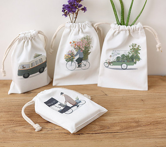 Printed Natural Cotton Bag